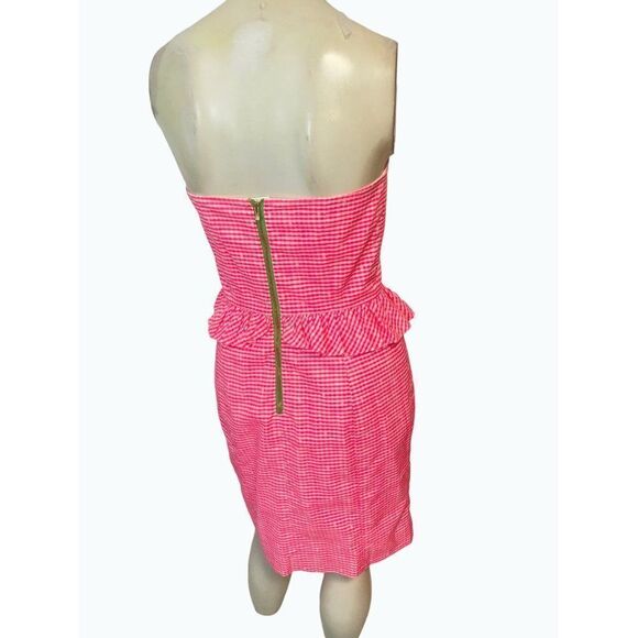 Lilly Pulitzer Fiesta Pink Pretty GignhamâLowe Dress 2 - Picture 5 of 7